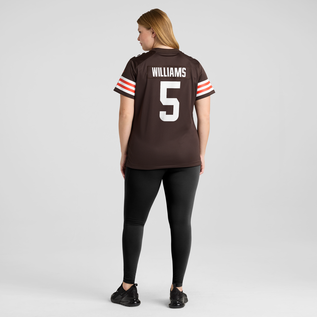 Women's Nike Cleveland Browns Quincy Williams Brown Team Game NFL Jersey