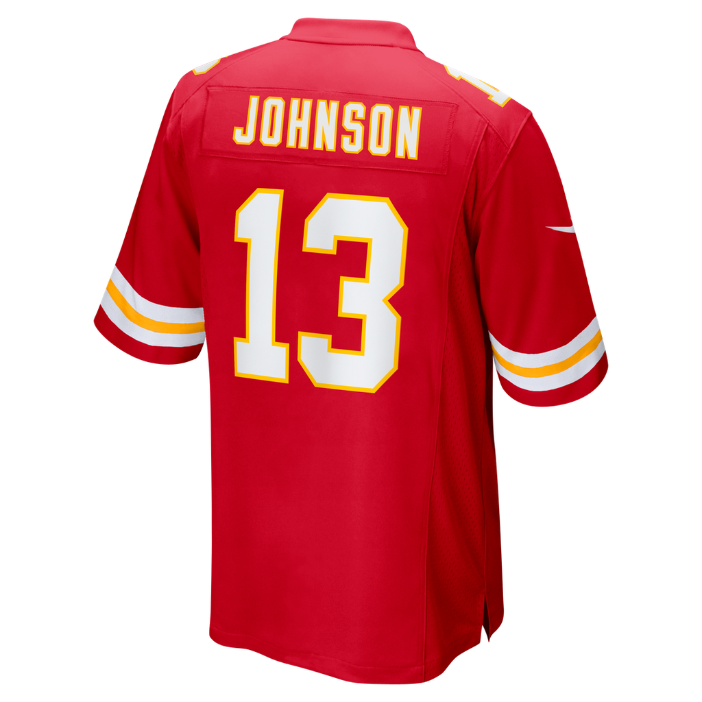 Men's Nike Kansas City Chiefs Nazeeh Johnson Red Game Player NFL Jersey