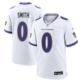 Men's Nike Baltimore Ravens Roquan Smith White Game NFL Jersey