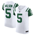 Men's Nike New York Jets Garrett Wilson White Classic Alternate Vapor F.U.S.E. Elite NFL Jersey
