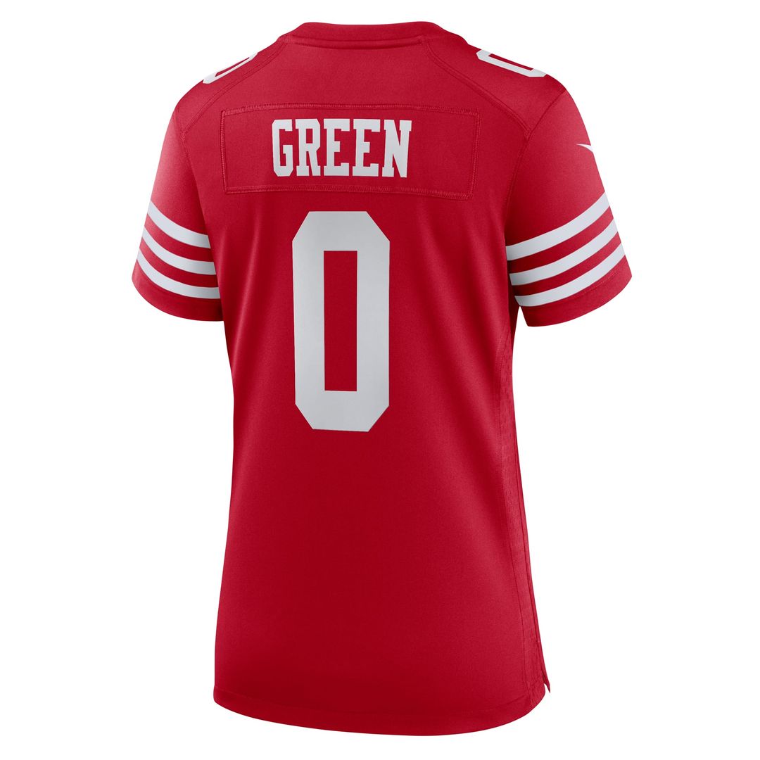 Women's Nike San Francisco 49ers Renardo Green Scarlet Team Game NFL Jersey