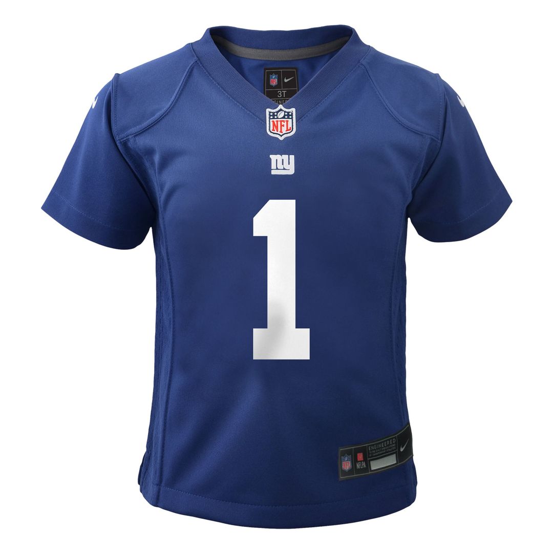 Toddler Nike New York Giants Malik Nabers Royal Game NFL Jersey