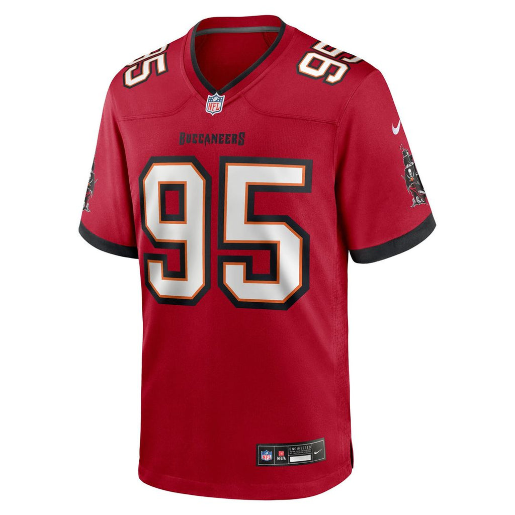 Men's Nike Tampa Bay Buccaneers Elijah Roberts Red Team Game NFL Jersey