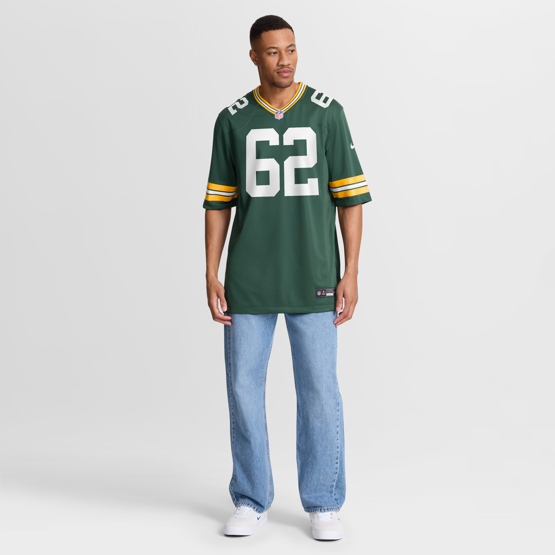 Men's Nike Green Bay Packers Jacob Monk Green Game NFL Jersey
