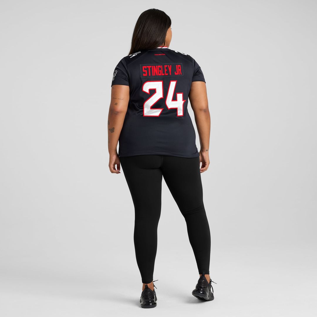 Women's Nike Houston Texans Derek Stingley Jr. Navy Game NFL Jersey