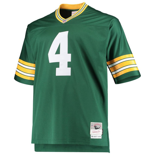 Men's Big & Tall Mitchell & Ness Green Bay Packers Brett Favre Green 1996 Retired Player Replica NFL Jersey