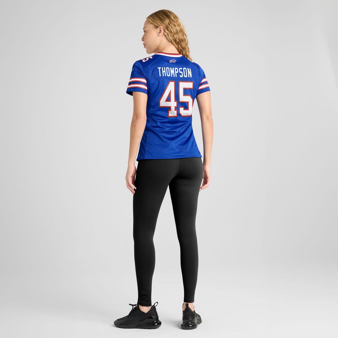 Women's Nike Buffalo Bills Shaq Thompson Royal Team Game NFL Jersey