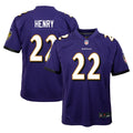 Youth Nike Baltimore Ravens Derrick Henry Purple Game NFL Jersey