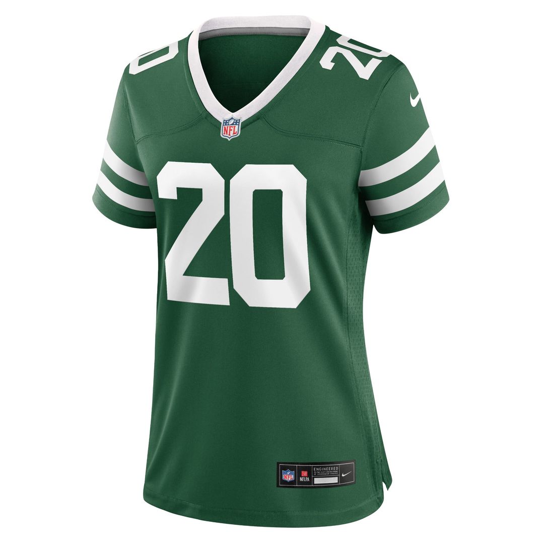 Women's Nike New York Jets Breece Hall Legacy Green Game NFL Jersey
