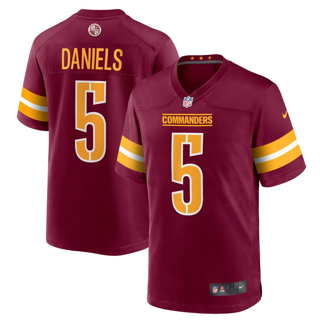 Men's Nike Washington Commanders Jayden Daniels Burgundy Player Game NFL Jersey