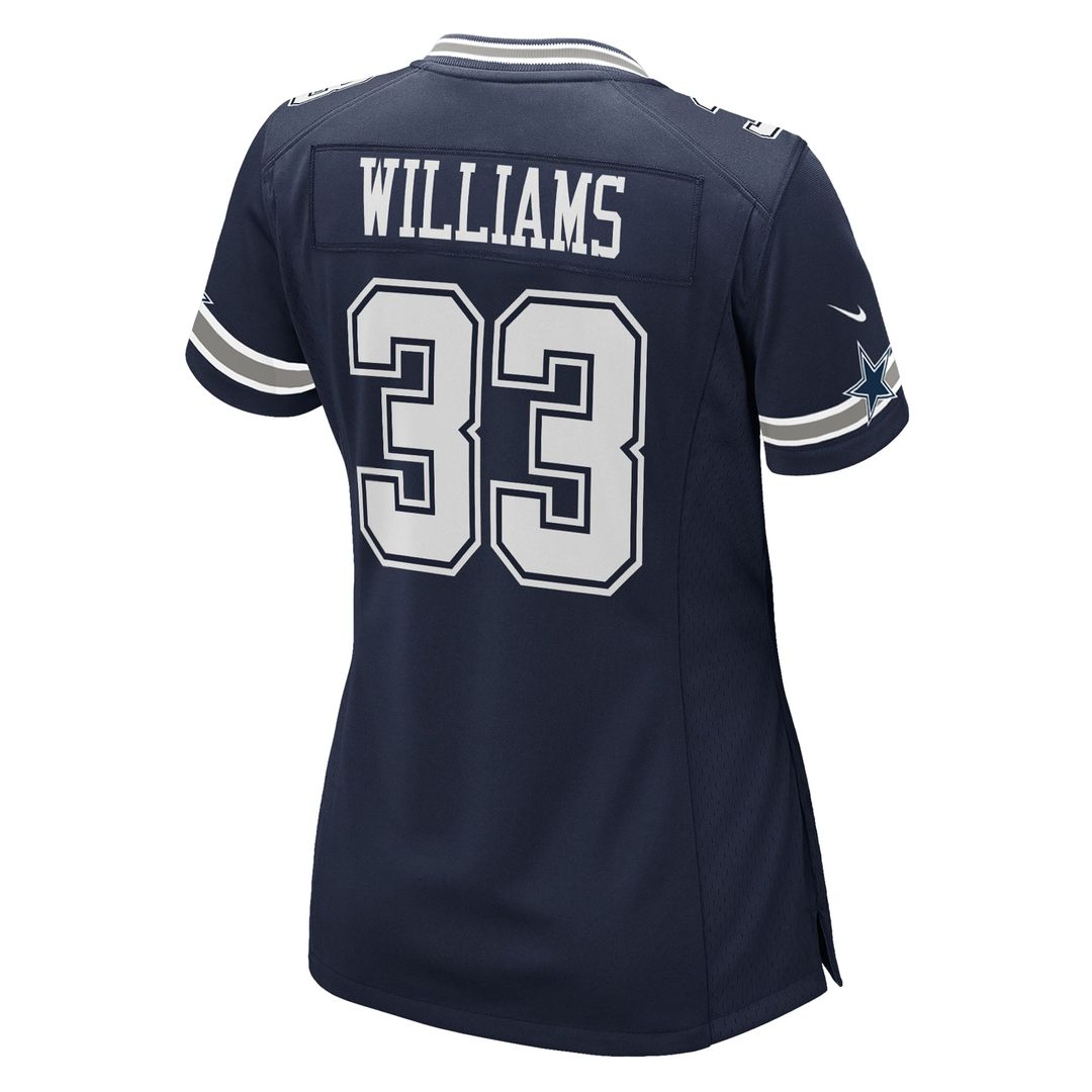 Women's Nike Dallas Cowboys Javonte Williams Navy Team Game NFL Jersey