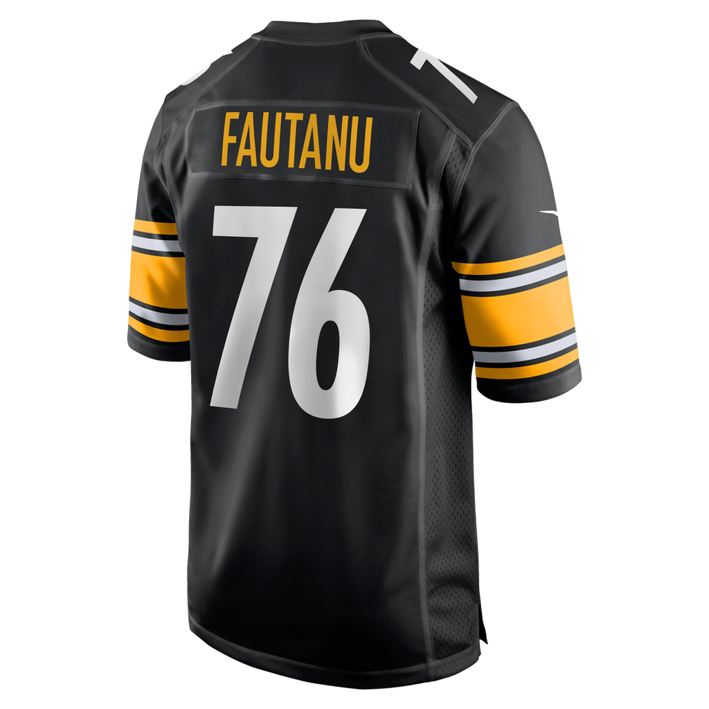 Men's Nike Pittsburgh Steelers Troy Fautanu Black Player Game NFL Jersey