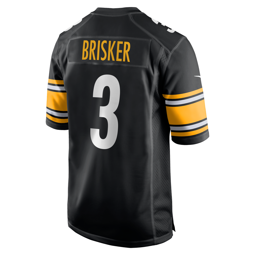 Men's Nike Pittsburgh Steelers Jaquan Brisker Black Team Game NFL Jersey
