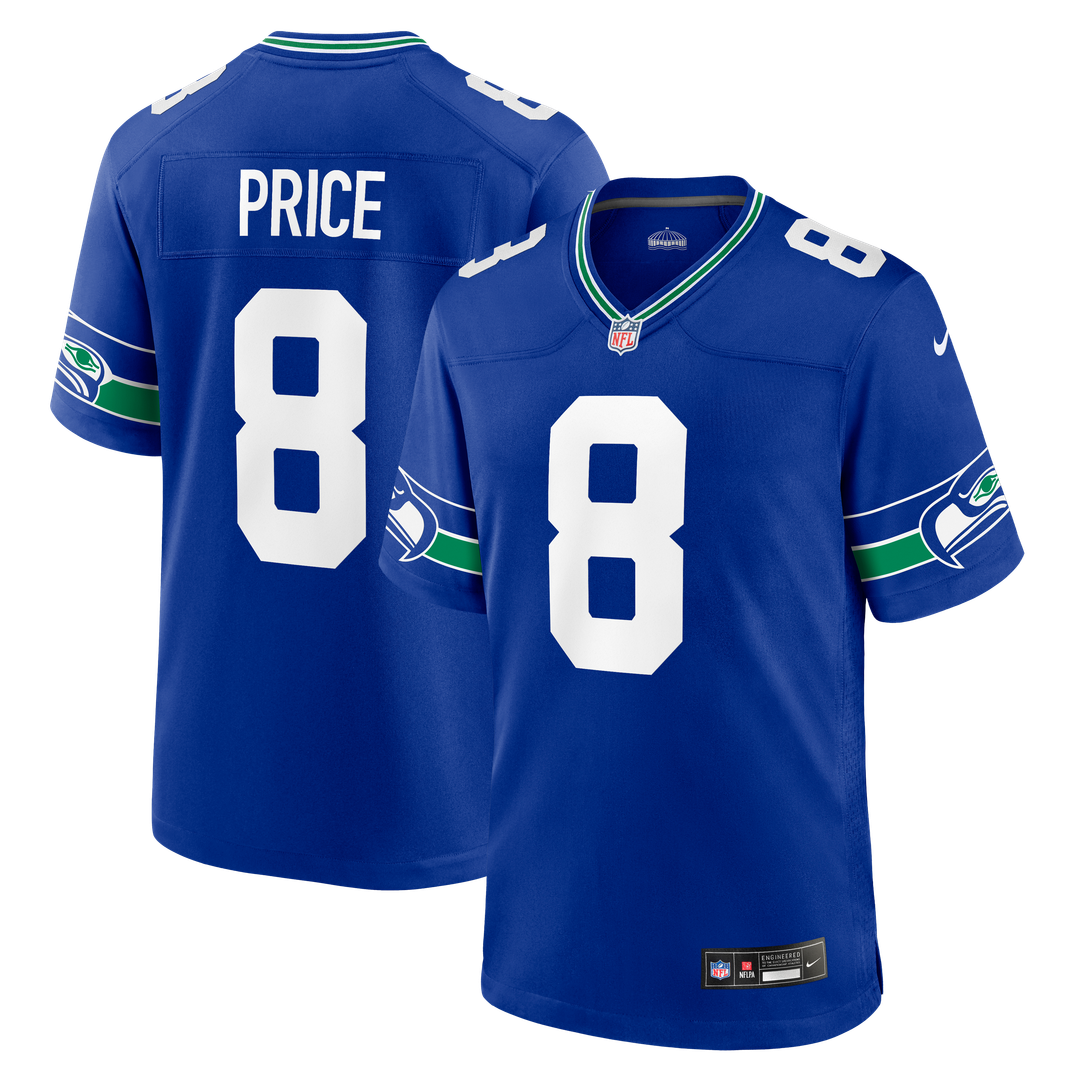 Men's Nike Seattle Seahawks Jadarian Price College Navy 2026 NFL Draft First Round Pick No. 32 Team Game NFL Jersey