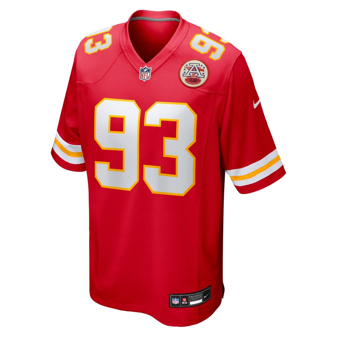 Men's Nike Kansas City Chiefs Zacch Pickens Red Team Game NFL Jersey