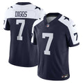 Men's Nike Dallas Cowboys Trevon Diggs Navy Vapor F.U.S.E. Limited NFL Jersey