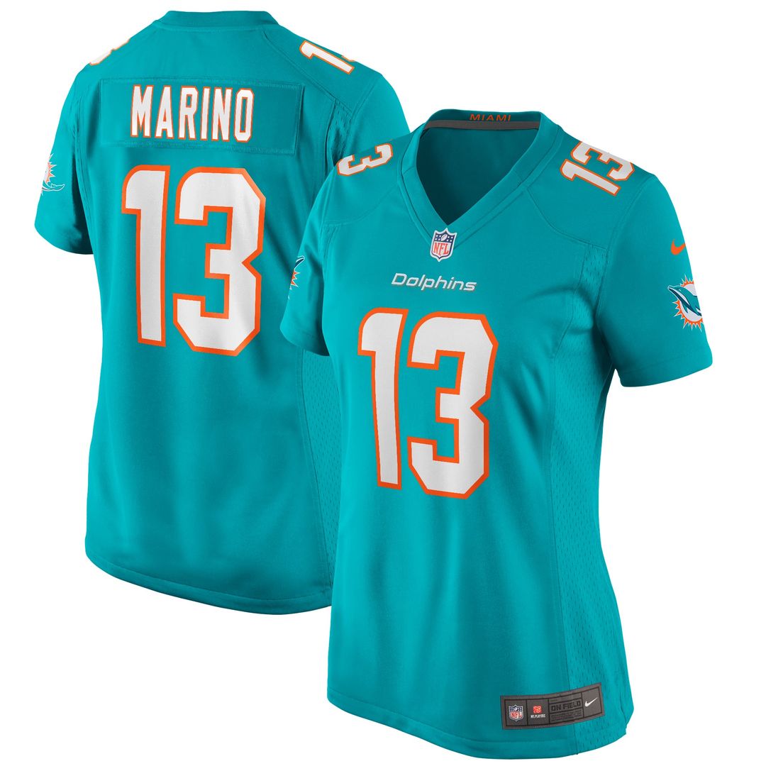 Women's Nike Miami Dolphins Dan Marino Aqua Game Retired Player NFL Jersey