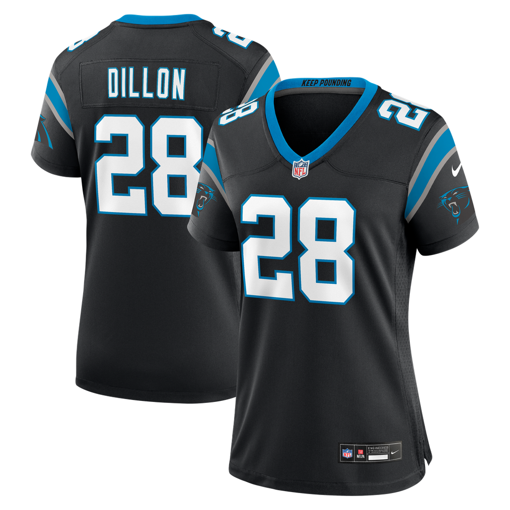 Women's Nike Carolina Panthers AJ Dillon Black Team Game NFL Jersey