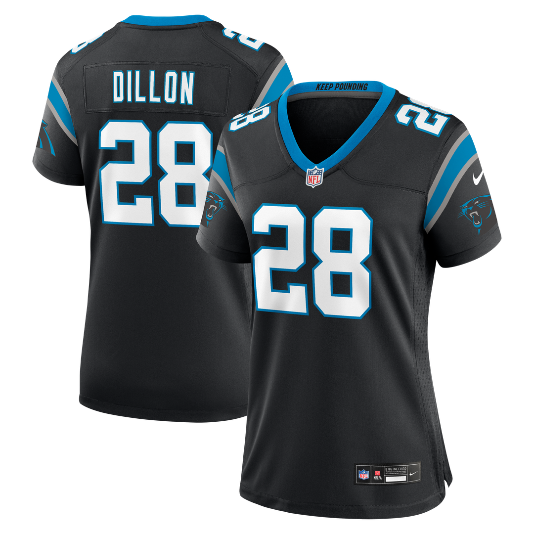 Women's Nike Carolina Panthers AJ Dillon Black Team Game NFL Jersey
