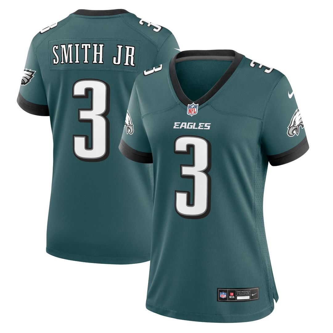 Women's Nike Philadelphia Eagles Nolan Smith Midnight Green Team Game NFL Jersey