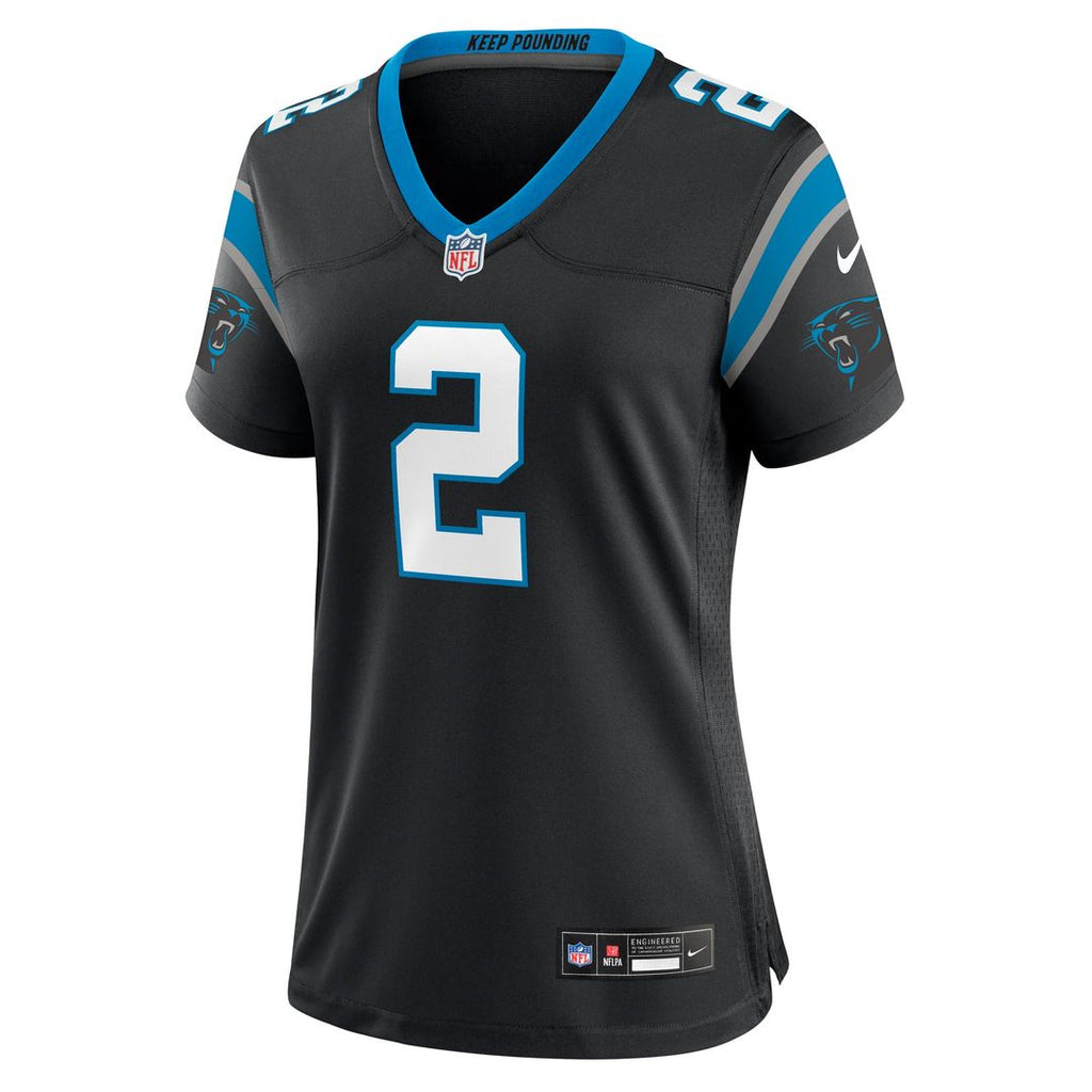Women's Nike Carolina Panthers Mike Jackson Black Game NFL Jersey