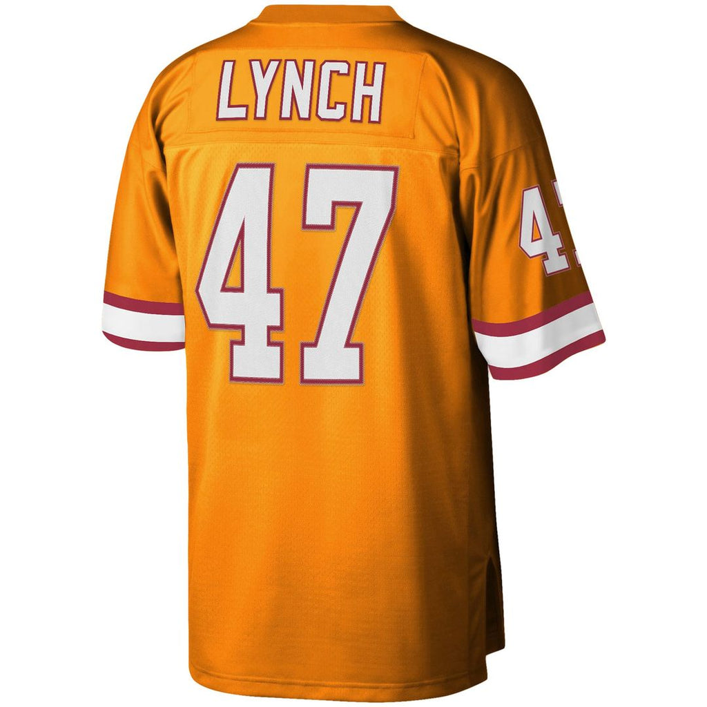 Men's Mitchell & Ness Tampa Bay Buccaneers John Lynch Orange Legacy Replica NFL Jersey