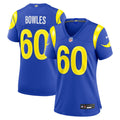 Women's Nike Los Angeles Rams Wyatt Bowles Royal Team Game NFL Jersey