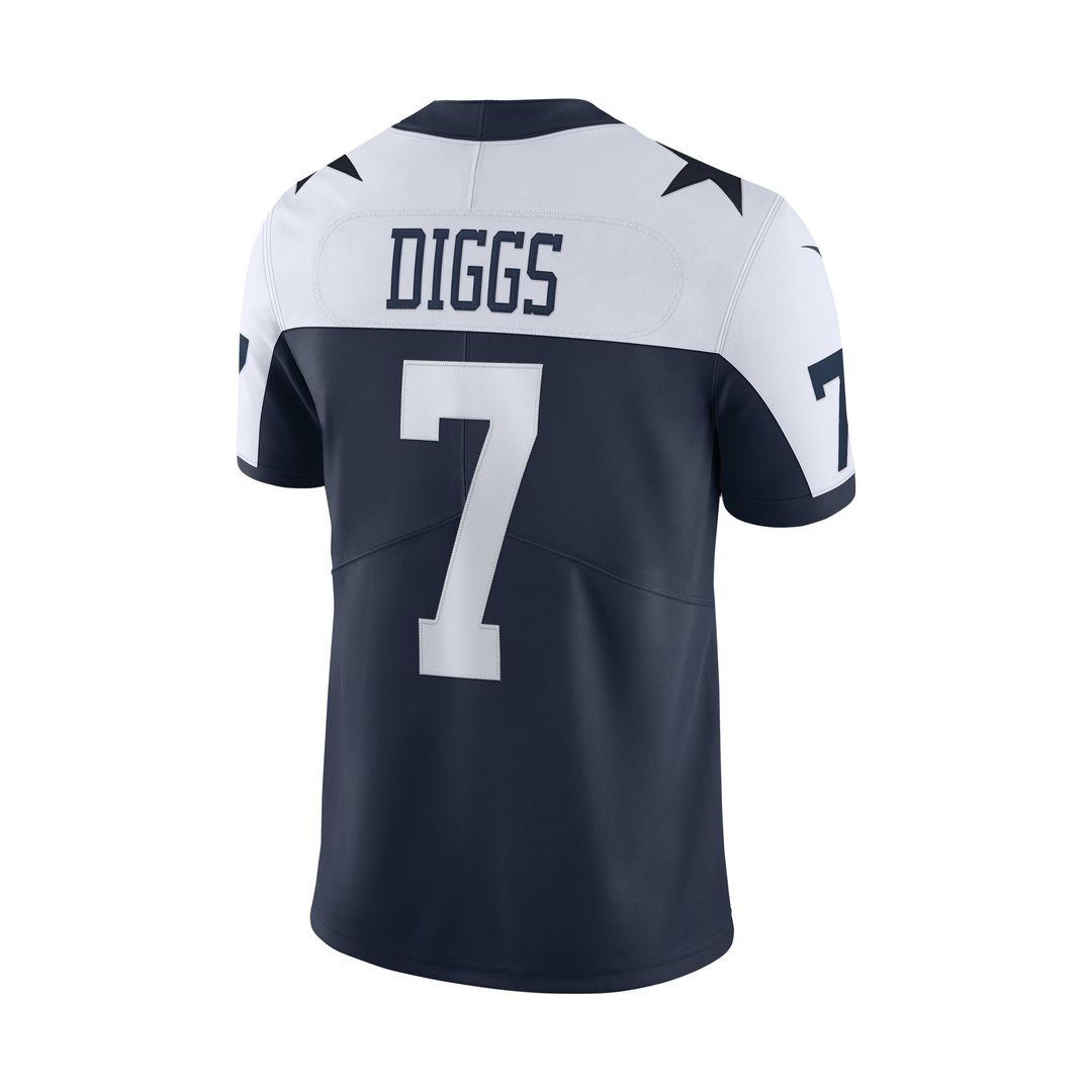 Men's Nike Dallas Cowboys Trevon Diggs Navy Alternate Vapor Limited NFL Jersey