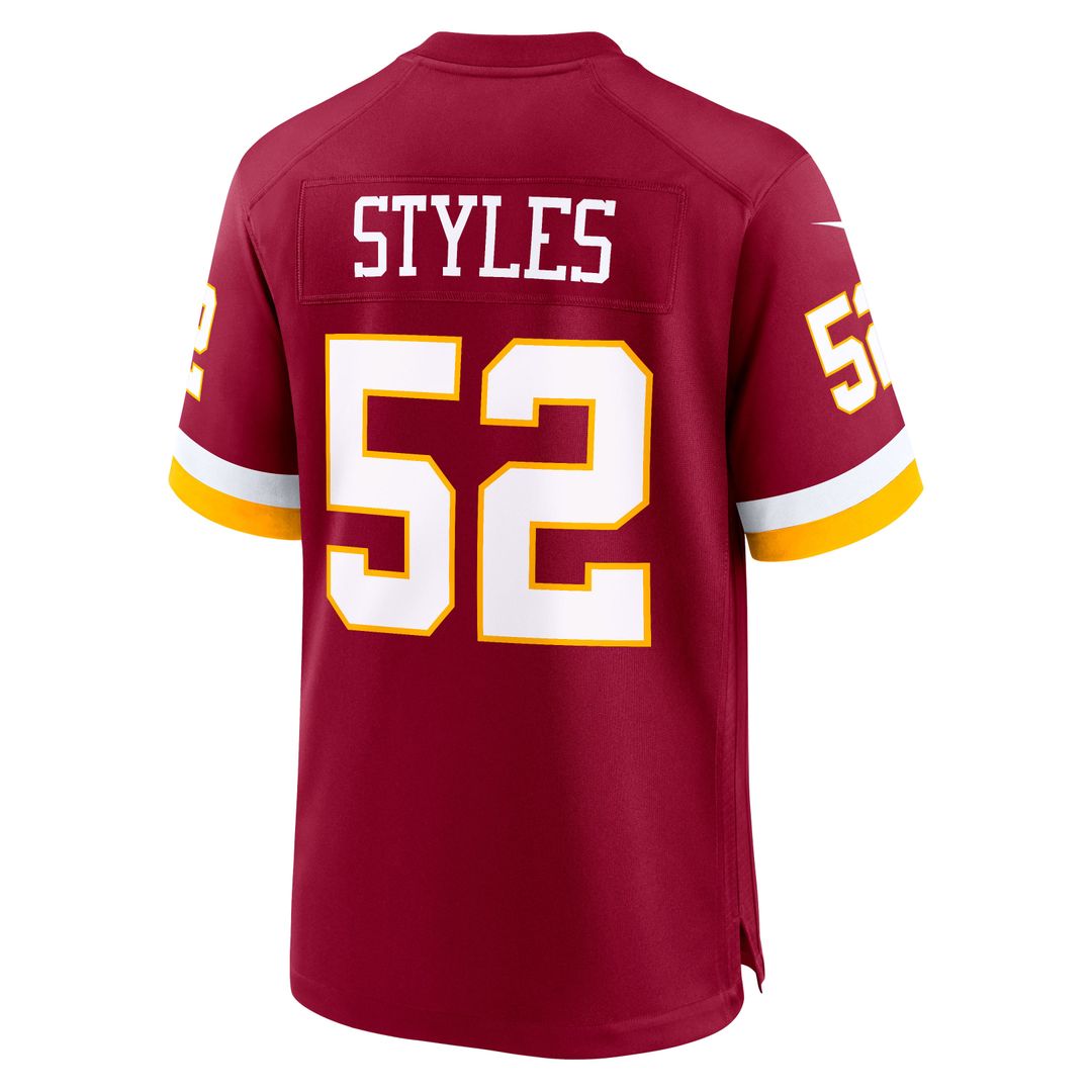 Men's Nike Washington Commanders Sonny Styles Black Game Player NFL Jersey