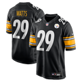 Men's Nike Pittsburgh Steelers Ryan Watts Black Game NFL Jersey