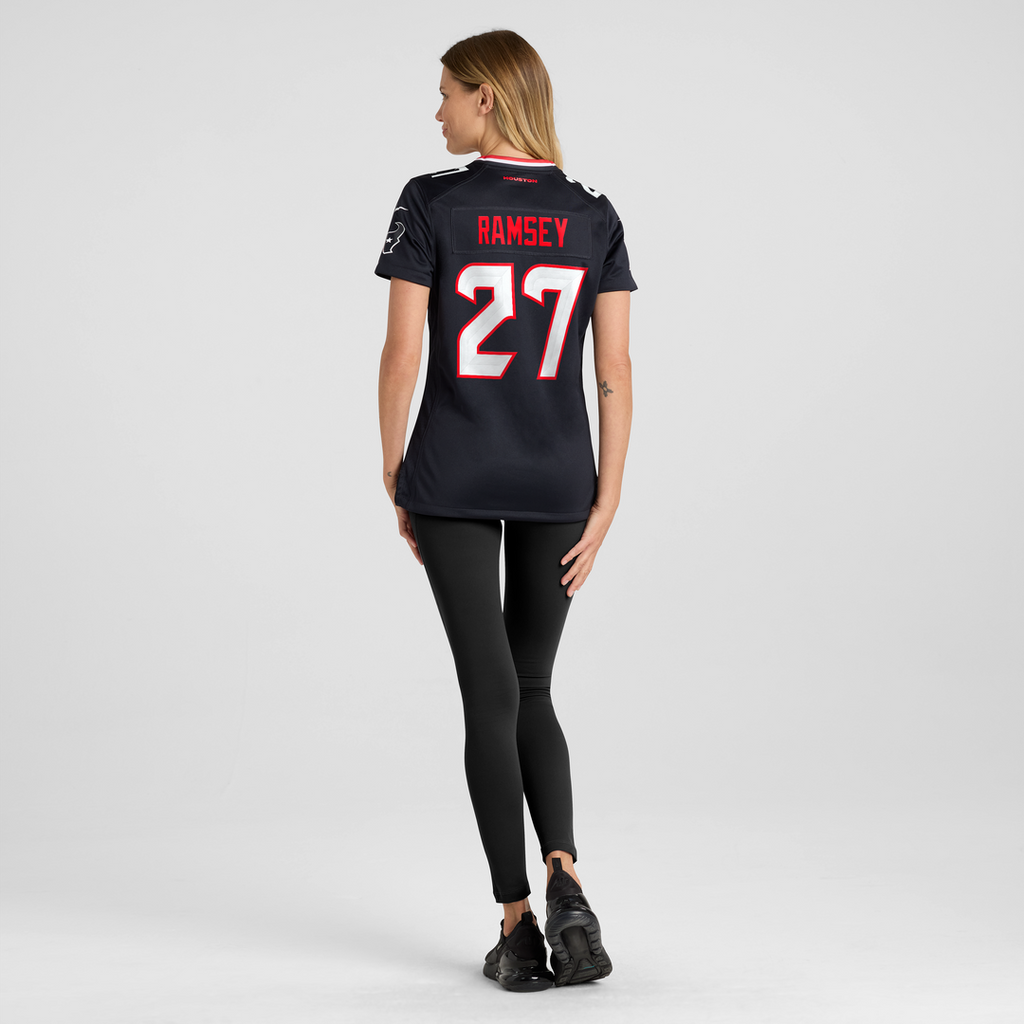 Women's Nike Houston Texans Kamari Ramsey Navy Team Game NFL Jersey