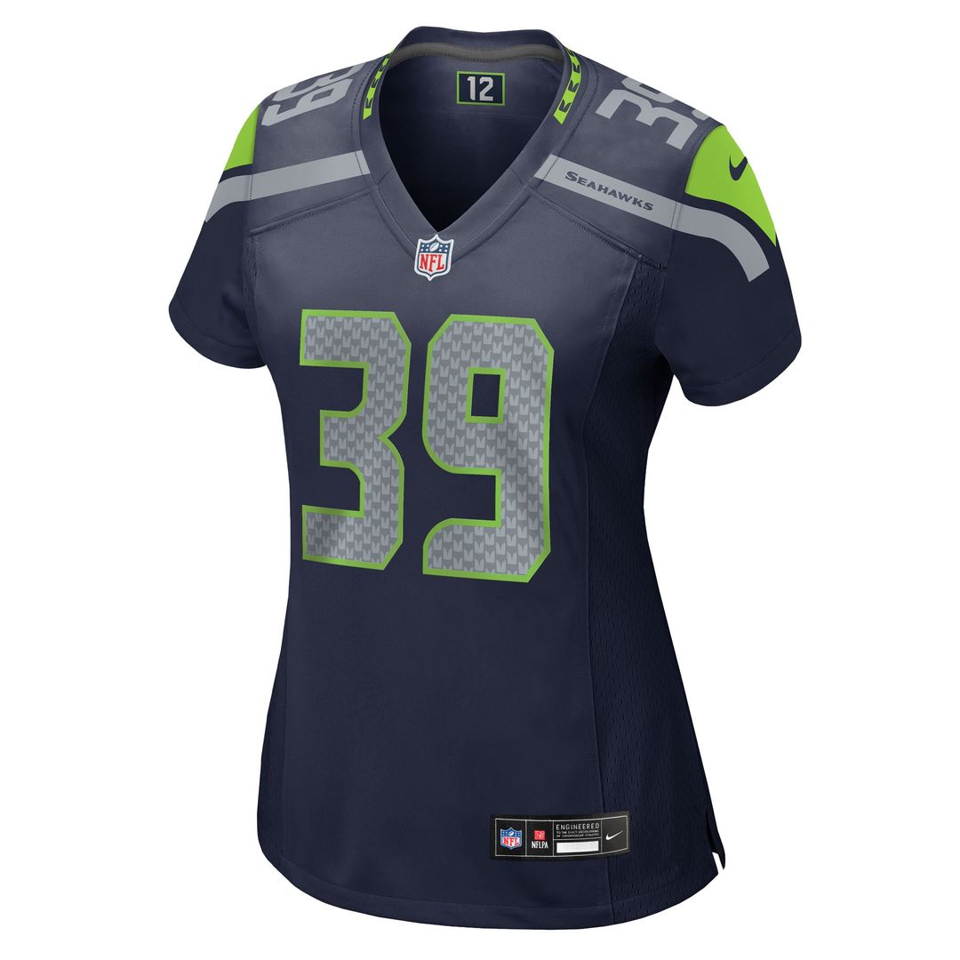 Women's Nike Seattle Seahawks Ty Okada College Navy Team Game NFL Jersey
