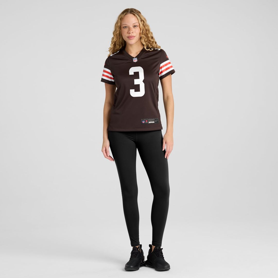 Women's Nike Cleveland Browns Jerry Jeudy Brown Game NFL Jersey
