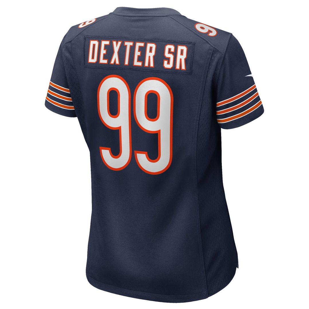 Women's Nike Chicago Bears Gervon Dexter Sr. Navy Game NFL Jersey