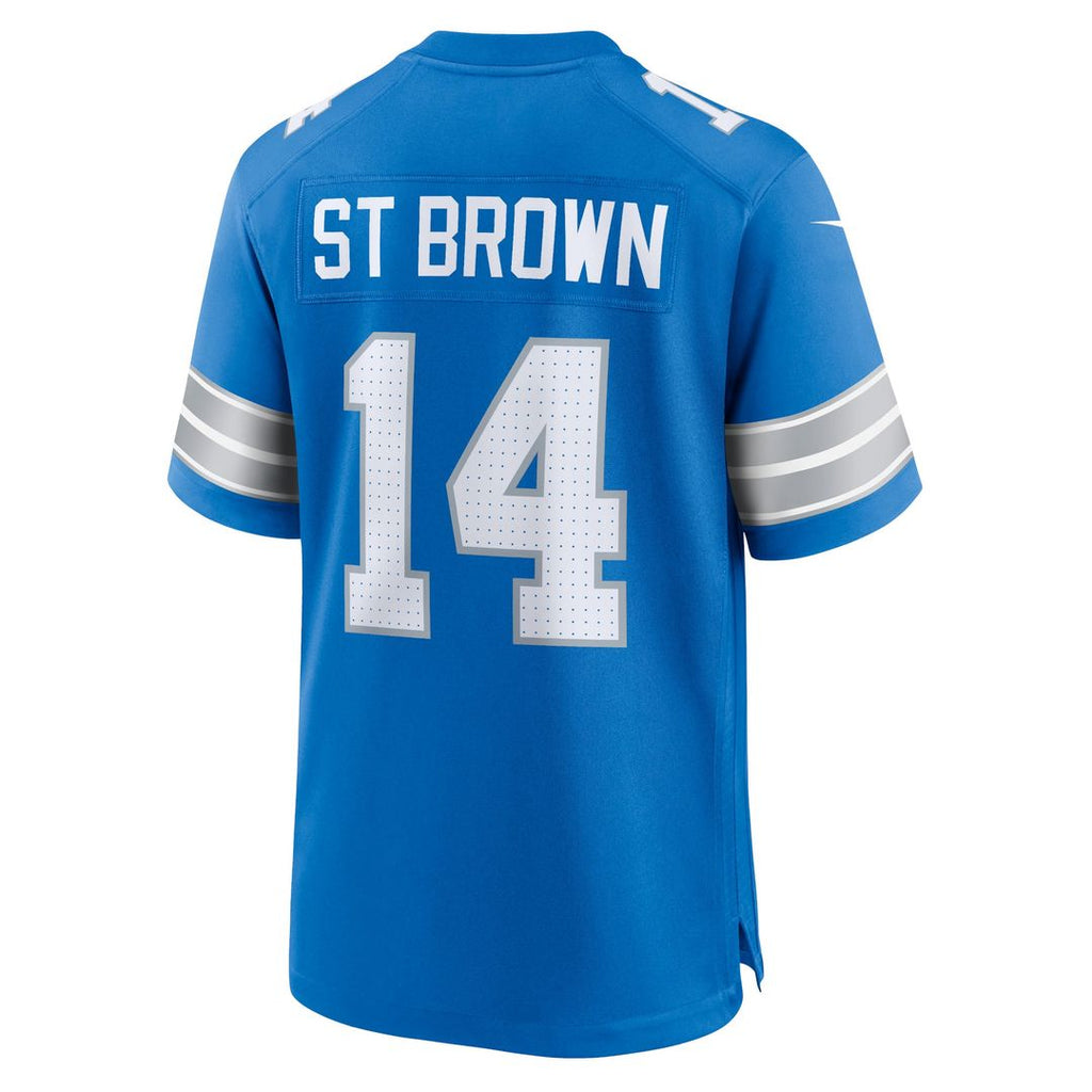 Men's Nike Detroit Lions Amon-Ra St. Brown Black 2nd Alternate Game NFL Jersey