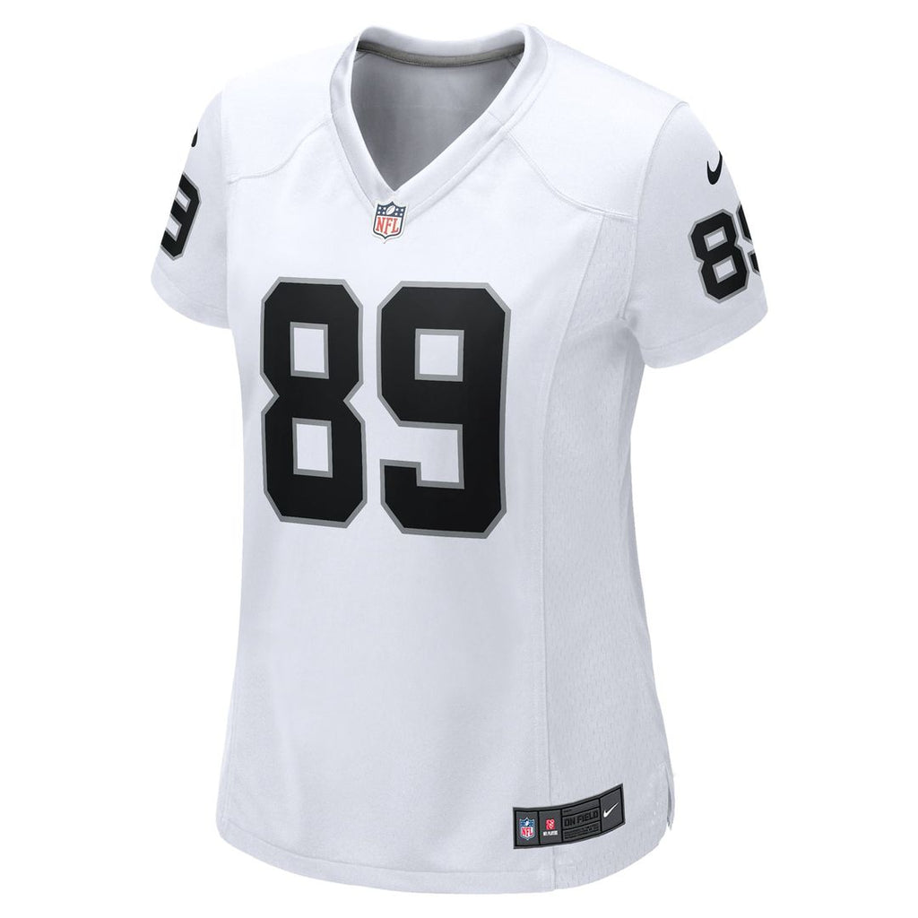 Women's Nike Las Vegas Raiders Brock Bowers White Game NFL Jersey