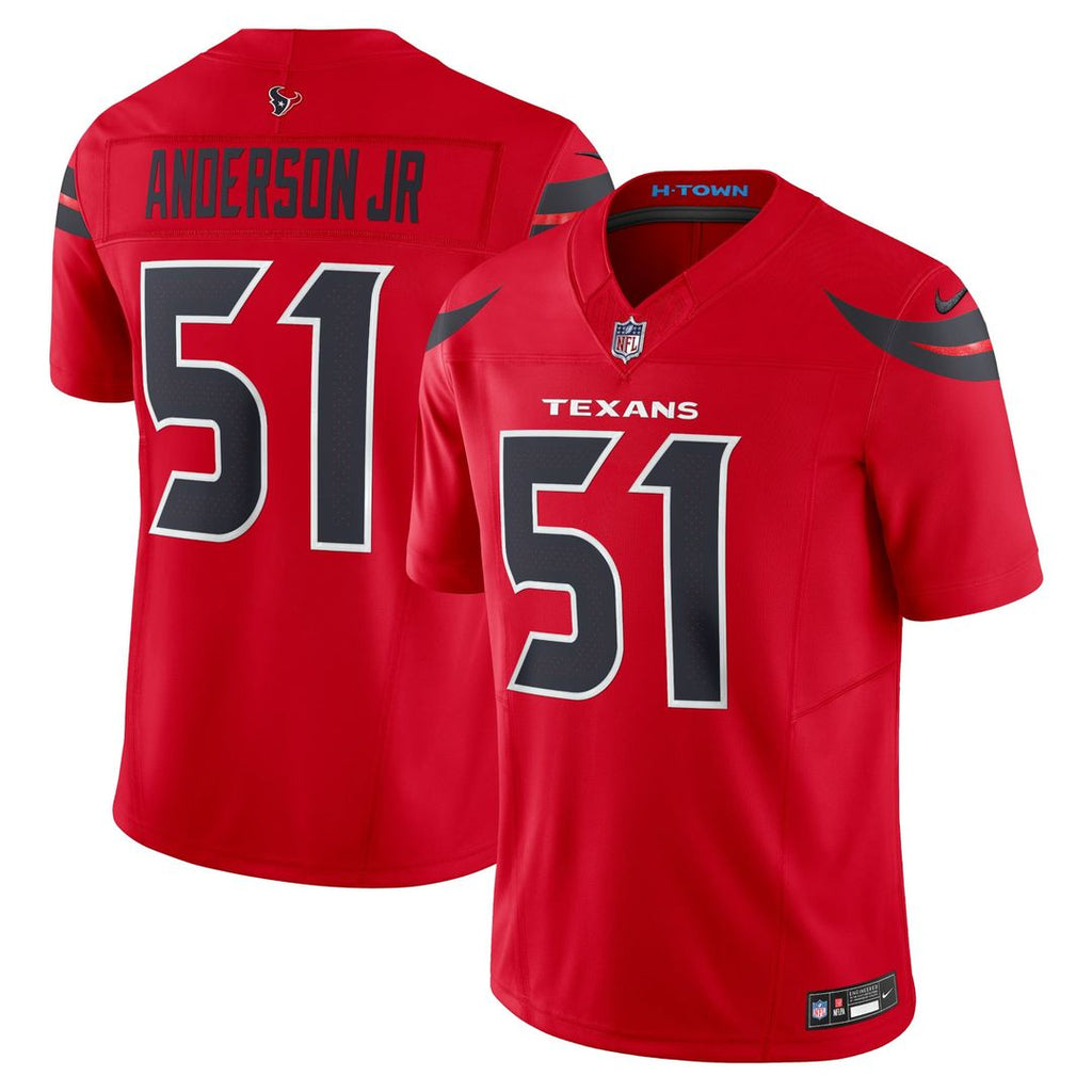 Men's Nike Houston Texans Will Anderson Jr. Red Alternate Vapor F.U.S.E. Limited NFL Jersey