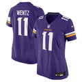 Women's Nike Minnesota Vikings Carson Wentz Purple Team Game NFL Jersey