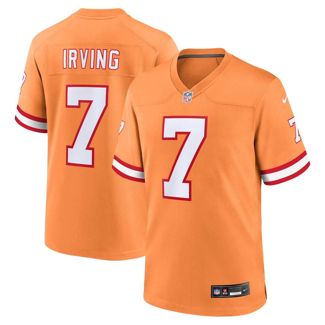 Men's Nike Tampa Bay Buccaneers Bucky Irving White Game NFL Jersey