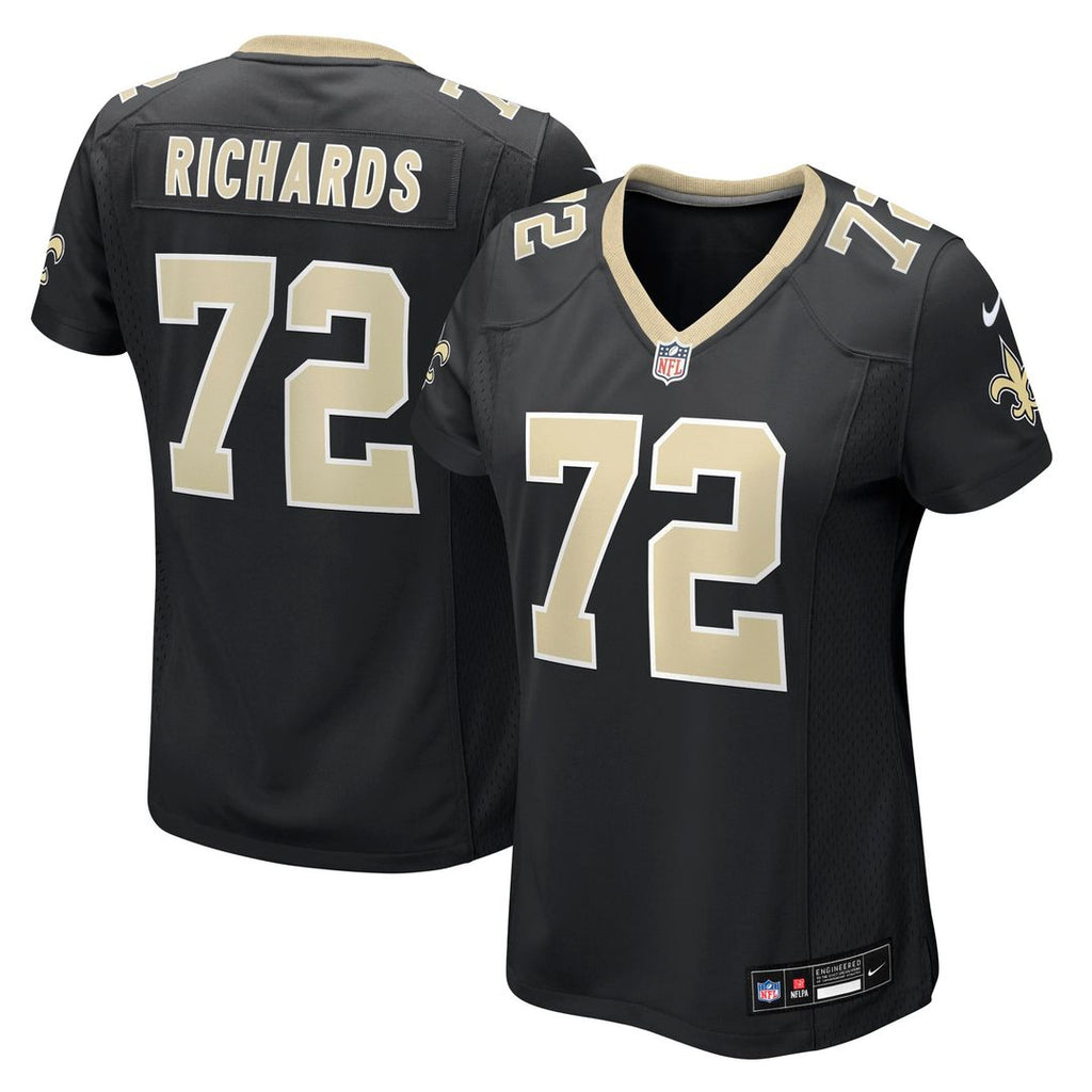 Women's Nike New Orleans Saints Asim Richards Black Team Game NFL Jersey