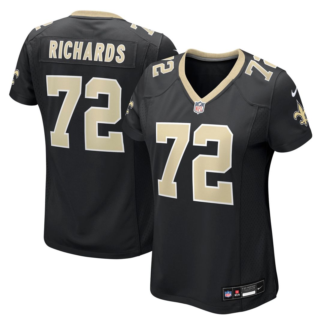 Women's Nike New Orleans Saints Asim Richards Black Team Game NFL Jersey