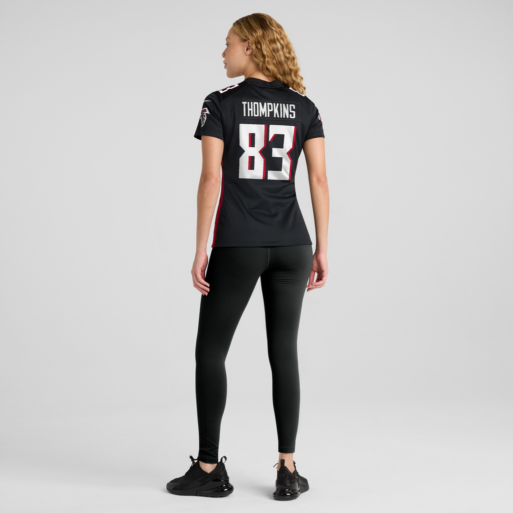 Women's Nike Atlanta Falcons Deven Thompkins Black Team Game NFL Jersey