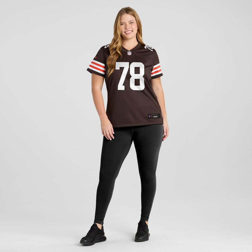Women's Nike Cleveland Browns Jack Conklin Brown Player Game NFL Jersey
