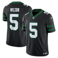 Men's Nike New York Jets Garrett Wilson Legacy Black Alternate Vapor F.U.S.E. Limited NFL Jersey