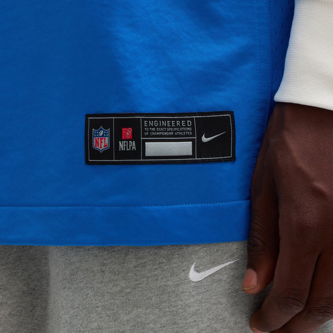 Men's Nike Detroit Lions Amon-Ra St. Brown Blue Game NFL Jersey
