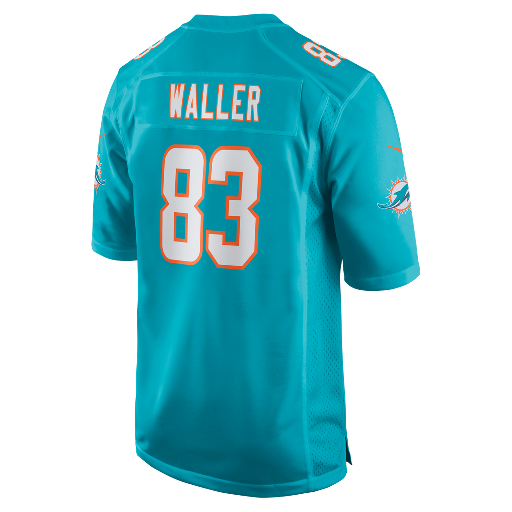 Men's Nike Miami Dolphins Darren Waller Aqua Team Game NFL Jersey