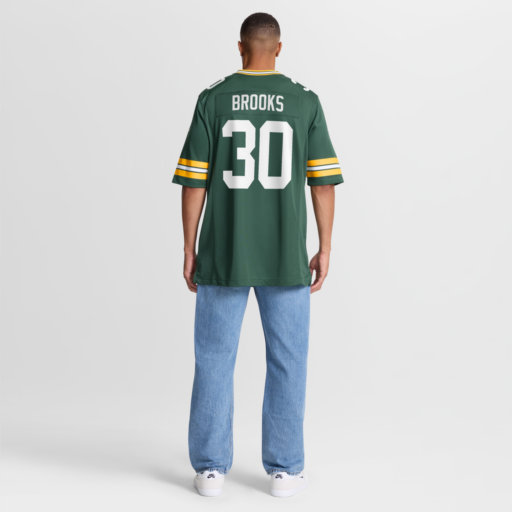 Men's Nike Green Bay Packers Chris Brooks Green Team Game NFL Jersey