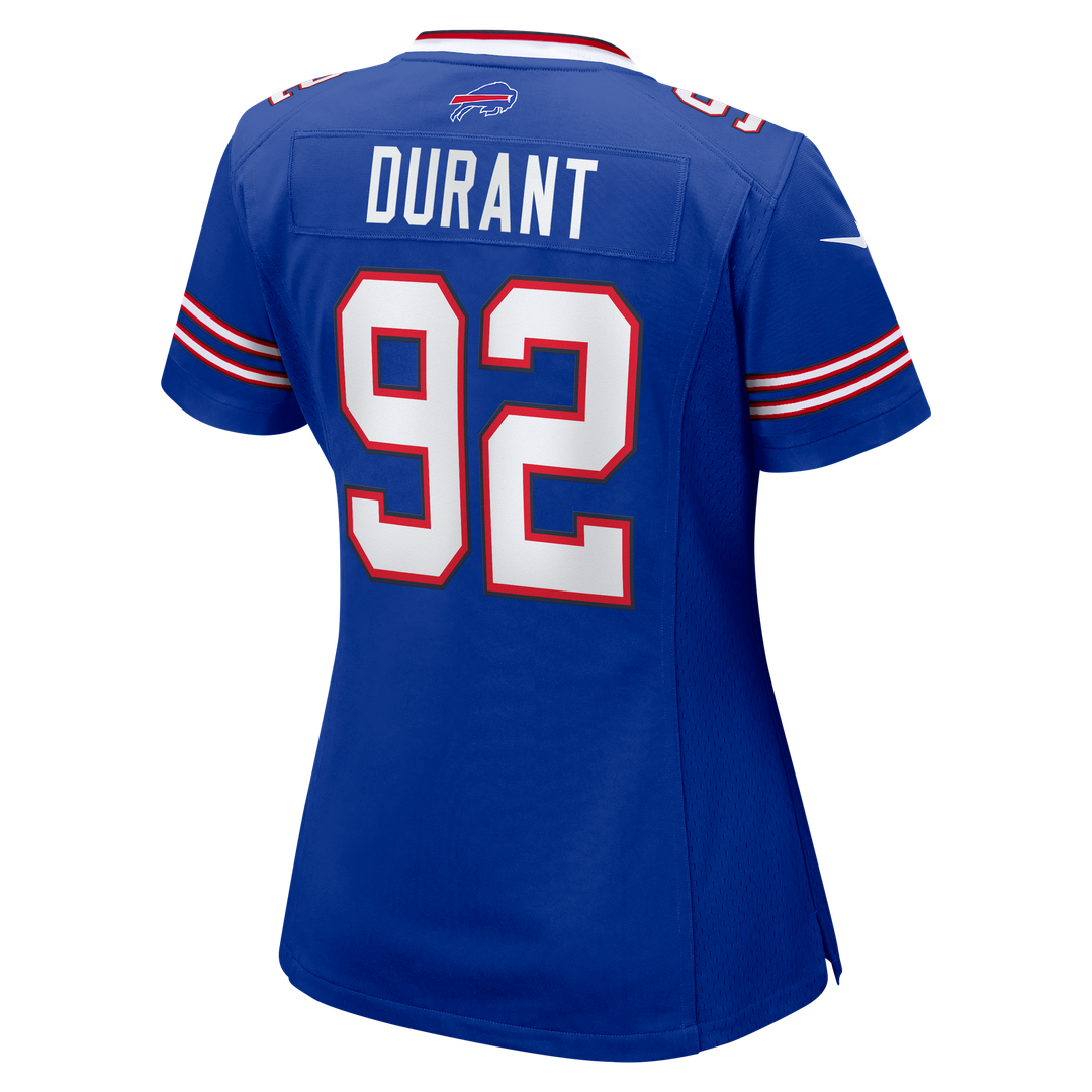 Women's Nike Buffalo Bills Zane Durant Royal Team Game NFL Jersey