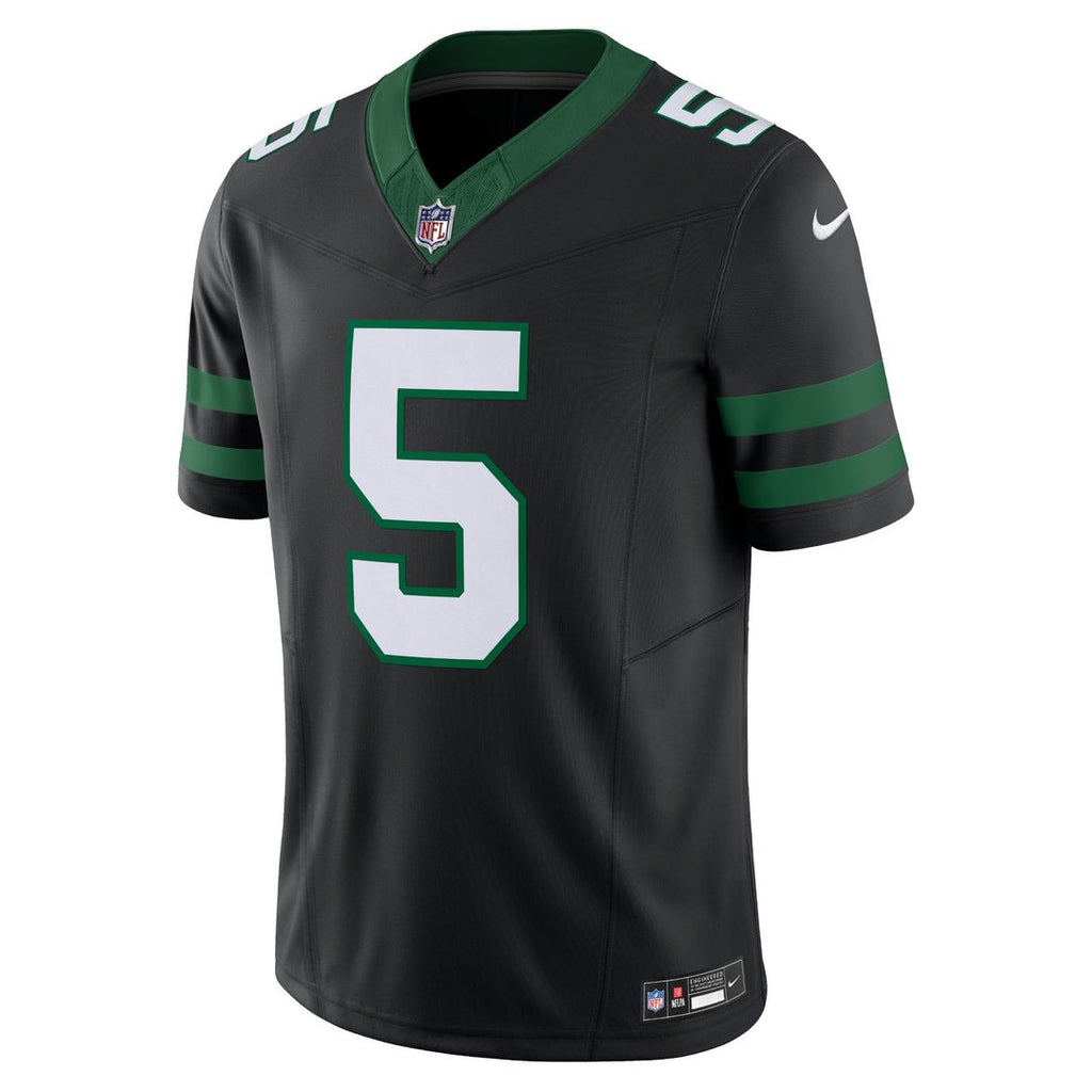 Men's Nike New York Jets Garrett Wilson Legacy White Vapor F.U.S.E. Limited NFL Jersey
