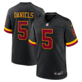 Men's Nike Washington Commanders Hail Raiser Jayden Daniels Black Alternate Game NFL Jersey